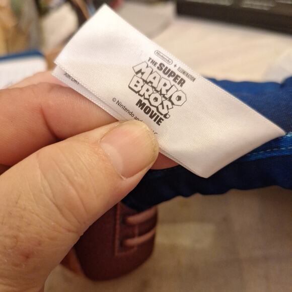 Super Mario Bros. Movie Luigi Plush Stuffed Doll Vinyl Face Jakks 15” 2023 - Picture 5 of 7